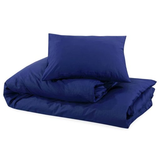 Set Copripiumino Blu Marino 200x200 Cm In Microfibra Leggera - Image 6