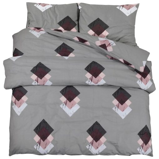 Set Copripiumino Grigio 260x240 Cm In Cotone - Image 2