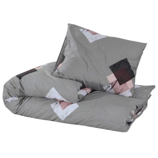 Set Copripiumino Grigio 260x240 Cm In Cotone - Image 3