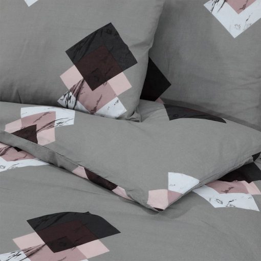 Set Copripiumino Grigio 260x240 Cm In Cotone - Image 5