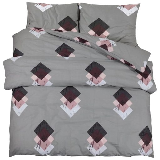 Set Copripiumino Grigio 225x220 Cm In Cotone - Image 2
