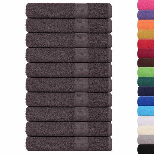 Asciugamani 25 Pz Antracite 100x200 Cm 360 G/m² 100% Cotone - Image 2