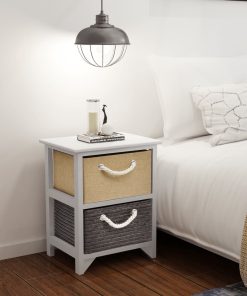 Comodini 2 Pz In Legno