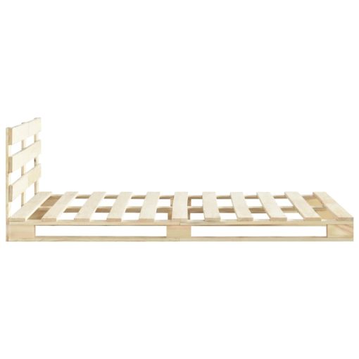 Giroletto In Pallet Di Legno Massello Di Pino 160x200 cm - Image 4
