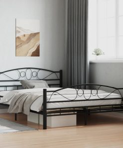 Giroletto Nero In Acciaio 140x200 cm