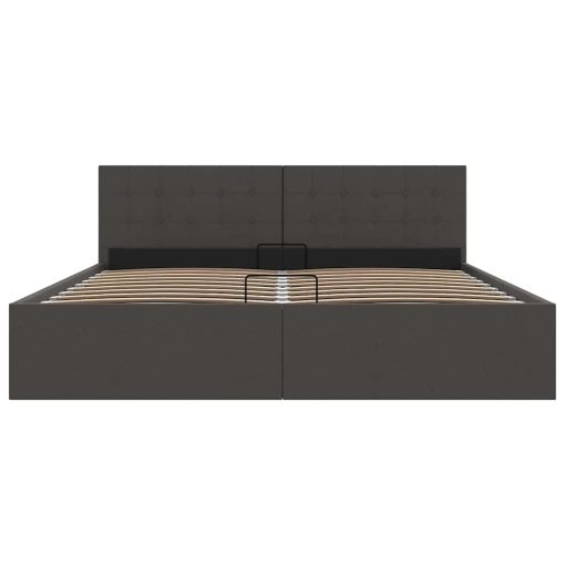Giroletto Con Contenitore  Grigio Scuro In Tessuto 180x200 cm - Image 5