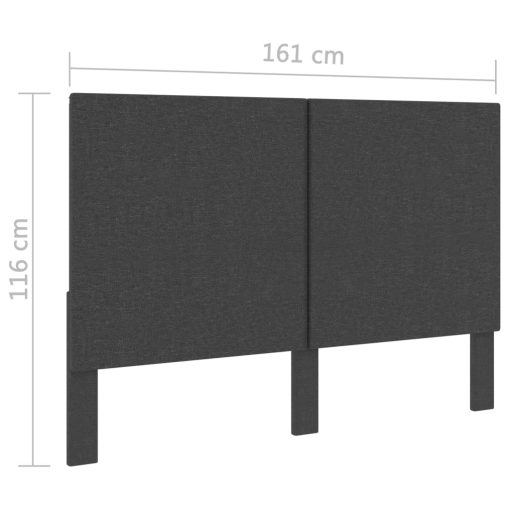 Testiera Letto Grigio Scuro In Tessuto 160x200 cm - Image 6