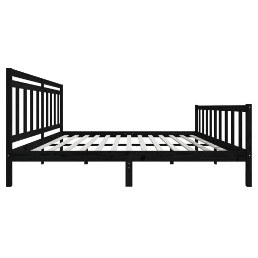 Giroletto Nero In Legno Massello 200x200 cm - Image 5