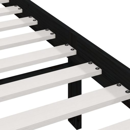 Giroletto Nero In Legno Massello Di Pino 100x200 cm - Image 6