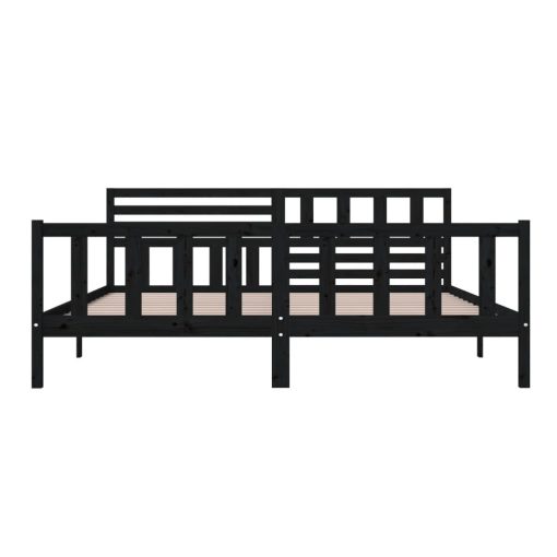 Giroletto Nero In Legno Massello 200x200 cm - Image 5