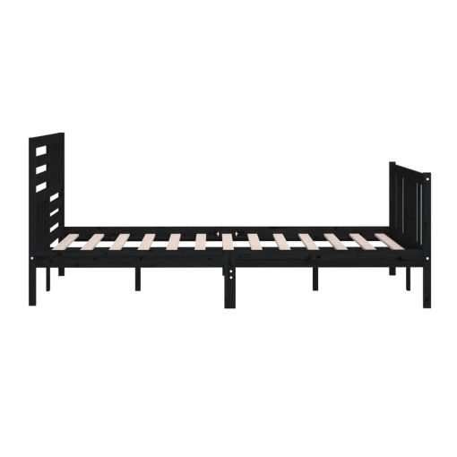 Giroletto Nero In Legno Massello 200x200 cm - Image 6