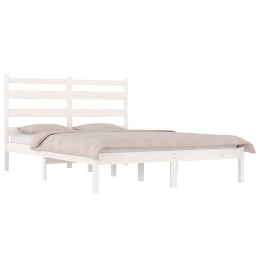 Giroletto Bianco Legno Massello Di Pino 120x190cm Small Double - Image 3