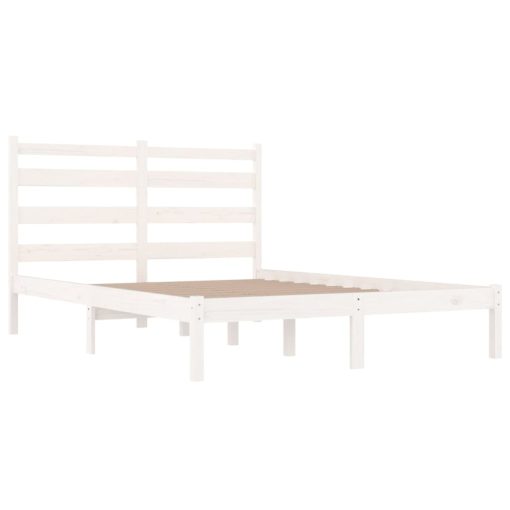 Giroletto Bianco Legno Massello Di Pino 120x190cm Small Double - Image 4