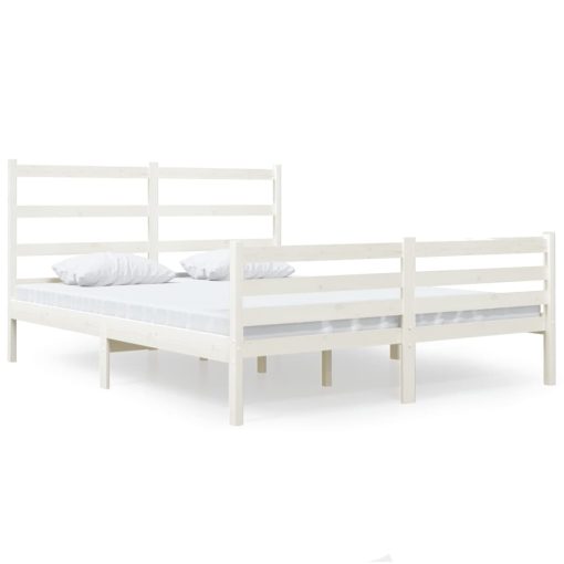 Giroletto Bianco Legno Massello Di Pino 120x190cm Small Double - Image 2