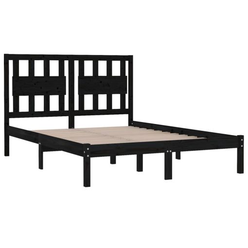 Giroletto Nero In Legno Massello Di Pino 200x200 cm - Image 4