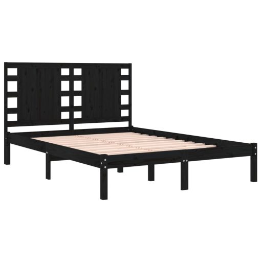 Giroletto Nero In Legno Massello Di Pino 200x200 cm - Image 4