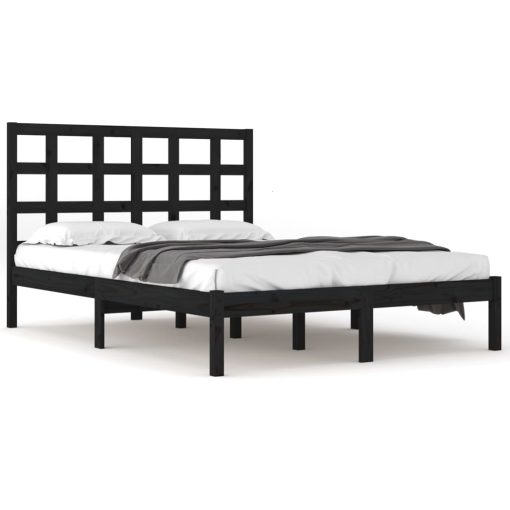Giroletto Nero In Legno Massello 200x200 cm - Image 2