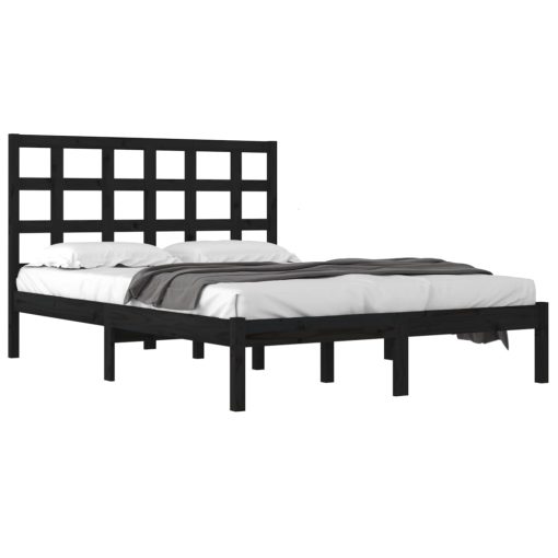 Giroletto Nero In Legno Massello 200x200 cm - Image 3
