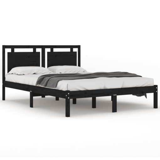 Giroletto Nero In Legno Massello 200x200 cm - Image 2