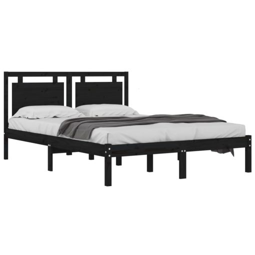 Giroletto Nero In Legno Massello 200x200 cm - Image 3
