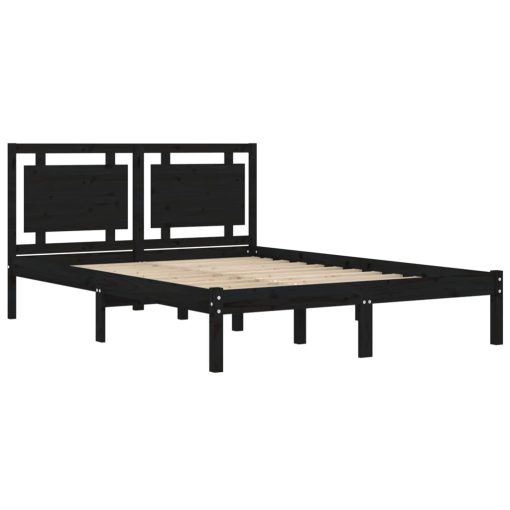 Giroletto Nero In Legno Massello 200x200 cm - Image 4
