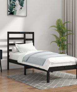 Giroletto Nero In Legno Massello 100x200 cm