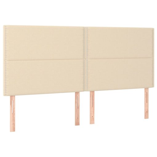 Testiera 4 Pz Crema 100x5x78/88 Cm In Tessuto - Image 2