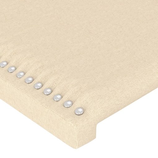 Testiera 4 Pz Crema 100x5x78/88 Cm In Tessuto - Image 4