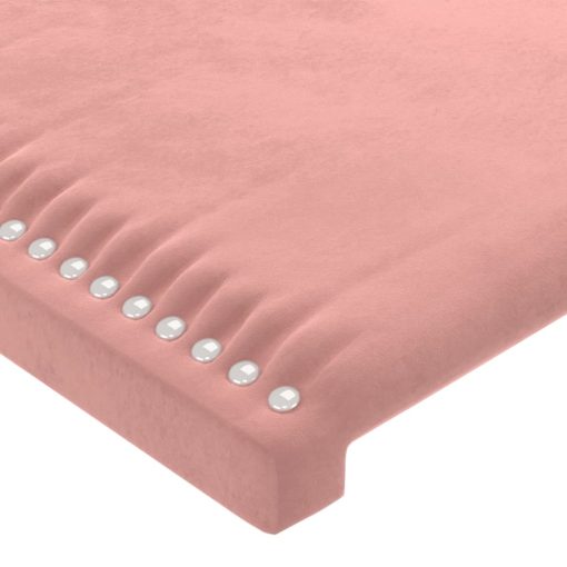 Testiera Ad Orecchio Rosa 103x23x78/88 Cm In Velluto - Image 5