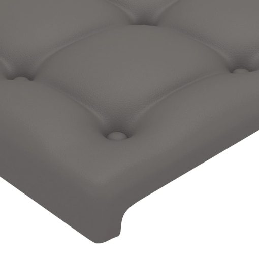 Testiera Ad Orecchio Grigio 183x23x118/128cm In Similpelle - Image 5