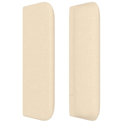 Testiera Ad Orecchio Crema 93x16x78/88 Cm In Tessuto - Image 4
