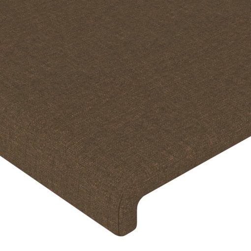 Testiera Ad Orecchio Marrone Scuro 103x16x118/128 Cm In Tessuto - Image 5