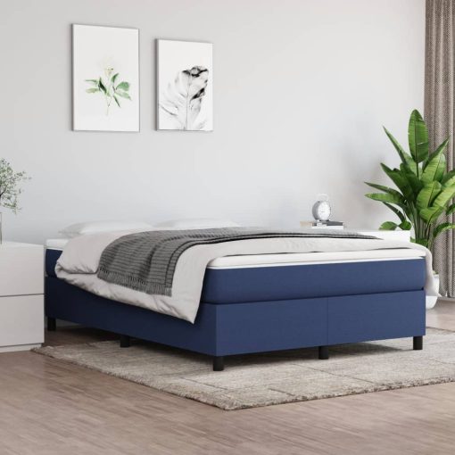 Giroletto Senza Materasso Blu 140x190 Cm In Tessuto