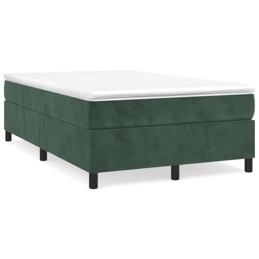 Giroletto Senza Materasso Verde Scuro 120x200 Cm In Velluto - Image 2