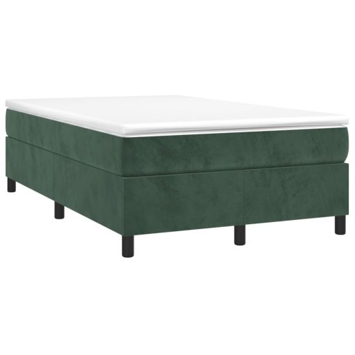 Giroletto Senza Materasso Verde Scuro 120x200 Cm In Velluto - Image 3