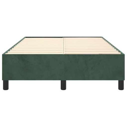 Giroletto Senza Materasso Verde Scuro 120x200 Cm In Velluto - Image 5