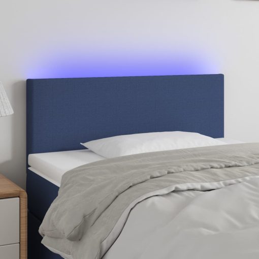 Testiera A Led Blu 80x5x78/88 Cm In Tessuto