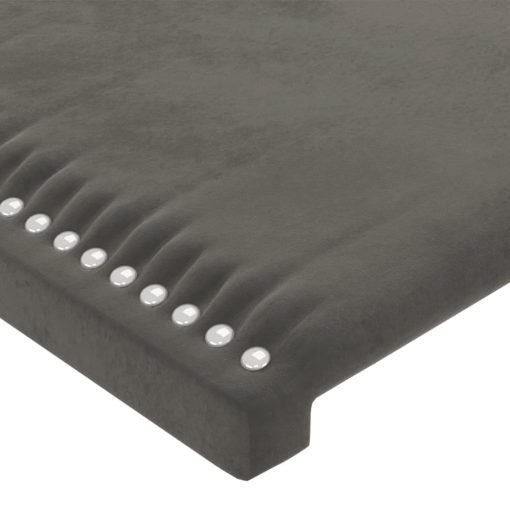 Testiera A Led Grigio Scuro 183x16x118/128cm Intessuto - Image 5