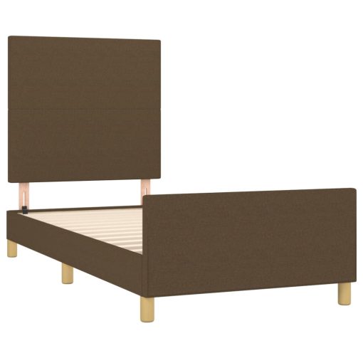Giroletto Senza Materasso Marrone Scuro 90x190 Cm Tessuto - Image 4