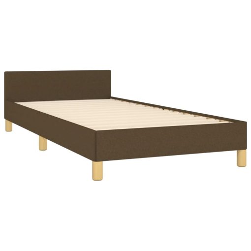 Giroletto Senza Materasso Marrone Scuro 90x190 Cm Tessuto - Image 5