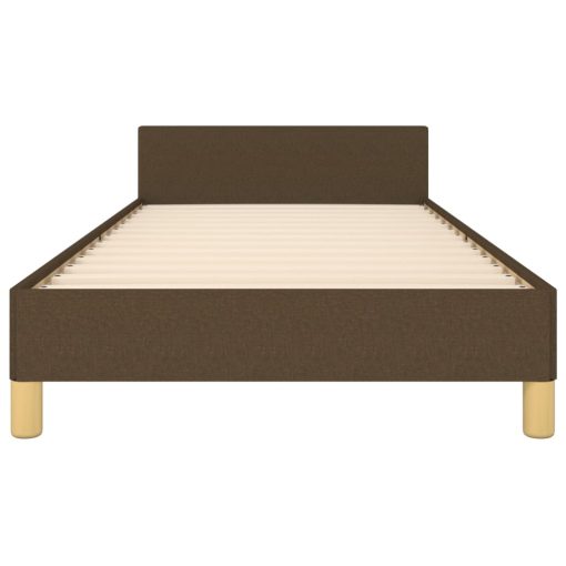 Giroletto Senza Materasso Marrone Scuro 90x190 Cm Tessuto - Image 6