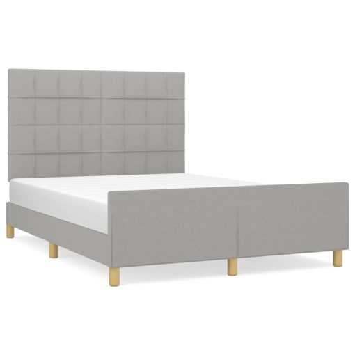 Giroletto Senza Materasso Grigio Chiaro 140x190 Cm Tessuto - Image 2