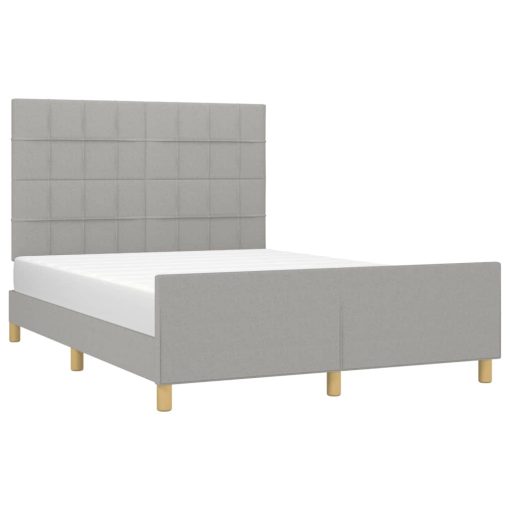 Giroletto Senza Materasso Grigio Chiaro 140x190 Cm Tessuto - Image 3