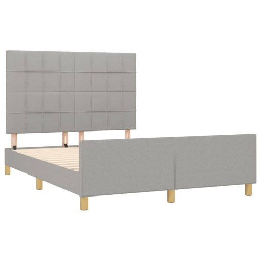 Giroletto Senza Materasso Grigio Chiaro 140x190 Cm Tessuto - Image 4