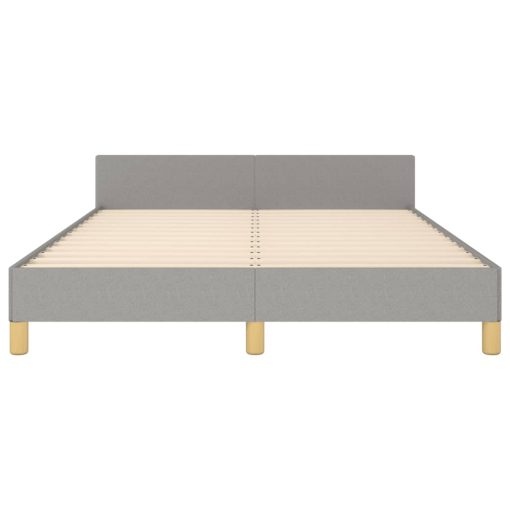 Giroletto Senza Materasso Grigio Chiaro 140x190 Cm Tessuto - Image 6