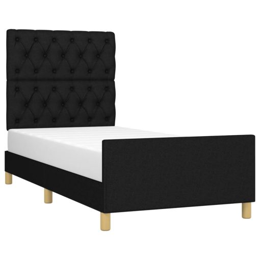 Giroletto Senza Materasso Nero 80x200 Cm Tessuto - Image 3