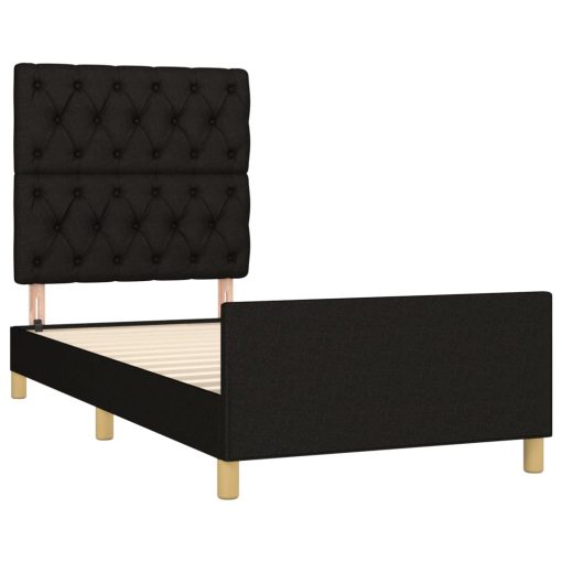 Giroletto Senza Materasso Nero 80x200 Cm Tessuto - Image 4