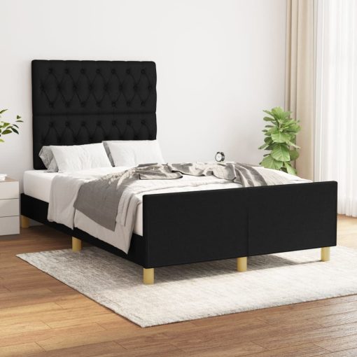 Giroletto Senza Materasso Nero 120x200 Cm Tessuto