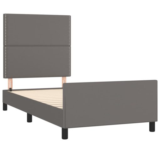 Giroletto Con Testiera Crema 100x200 Cm In Similpelle - Image 4