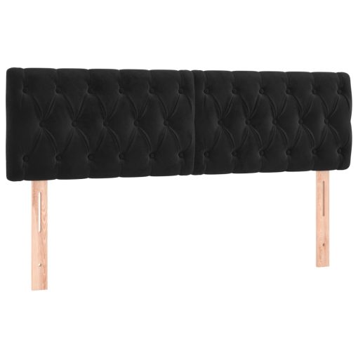 Giroletto A Molle Con Materasso Nero 140x200 Cm In Velluto - Image 6
